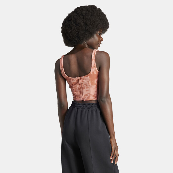 adidas Originals Women's Corset Top Beige adidas Originals Women's Corset Top Beige image number 1