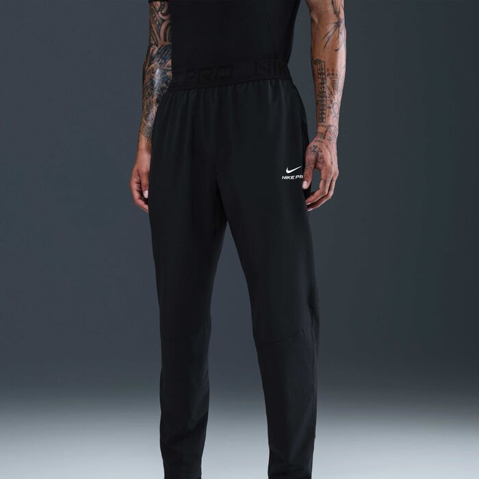 Nike Men's Pro Dri-FIT Training Pants Black Nike Men's Pro Dri-FIT Training Pants Black image number 1