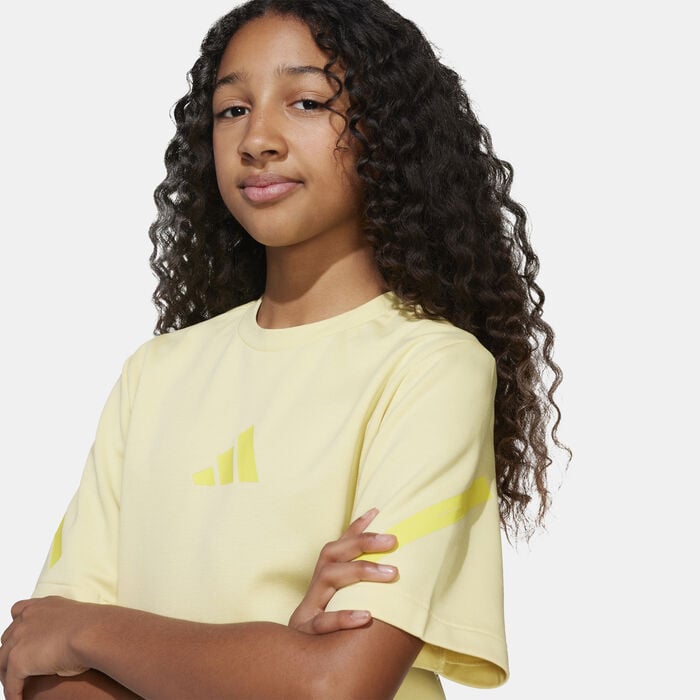 adidas Kids' Z.N.E. T-Shirt yellow adidas Kids' Z.N.E. T-Shirt yellow image number 5