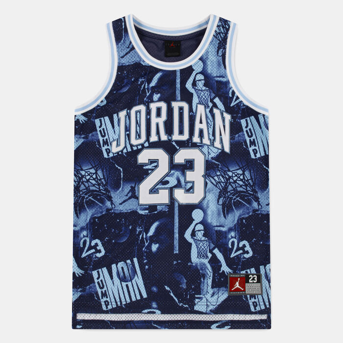 Nike Kids' 23 Striped Jersey Top Blue Nike Kids' 23 Striped Jersey Top Blue image number 0