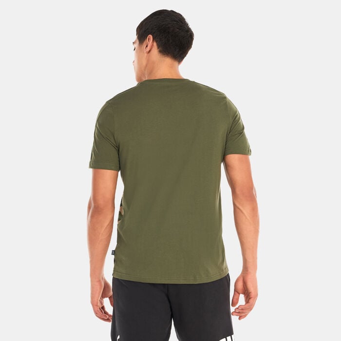 PUMA Men's Essentials Block Camo T-Shirt Green PUMA Men's Essentials Block Camo T-Shirt Green image number 1
