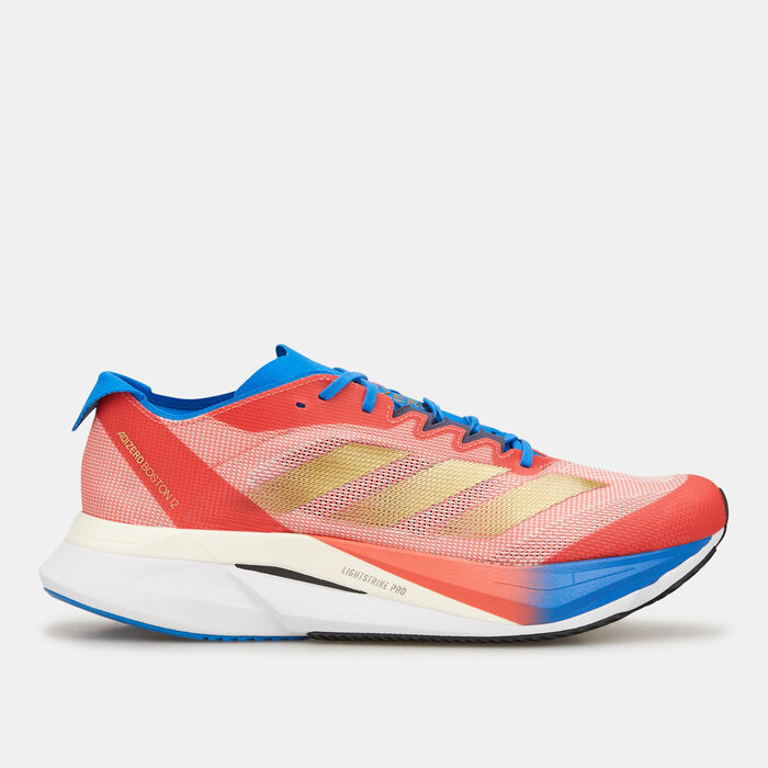 adidas Men's Adizero Boston 12 Dubai Marathon Edition Running Shoes Blue adidas Men's Adizero Boston 12 Dubai Marathon Edition Running Shoes Blue image number 0
