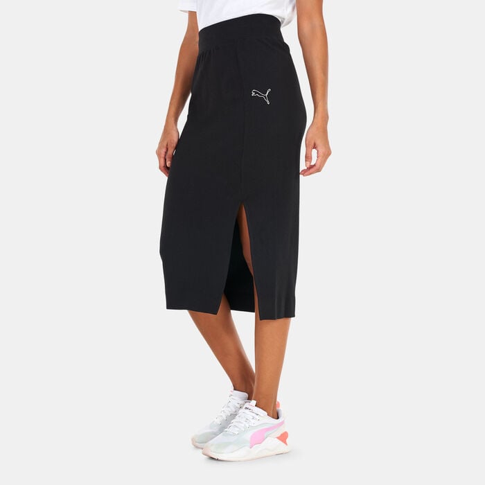 PUMA Women's HER Skirt Black PUMA Women's HER Skirt Black image number 0