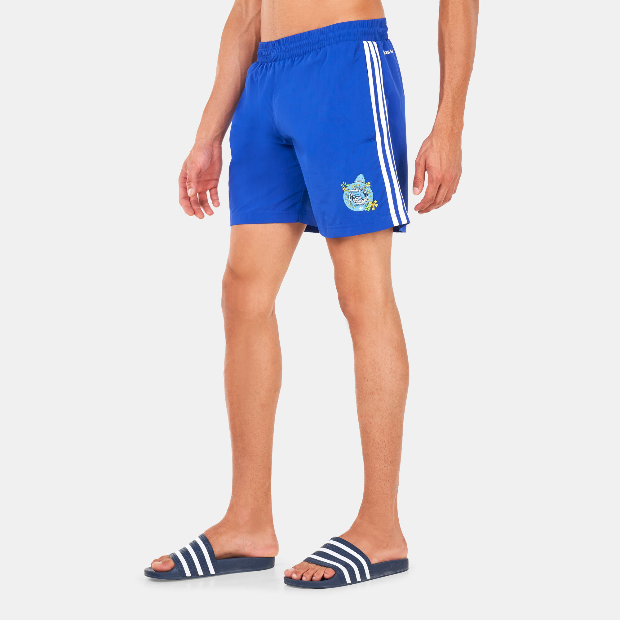 Buy adidas Originals Men s Graphic Stoked Fish Swimming Shorts Blue in KSA SSS