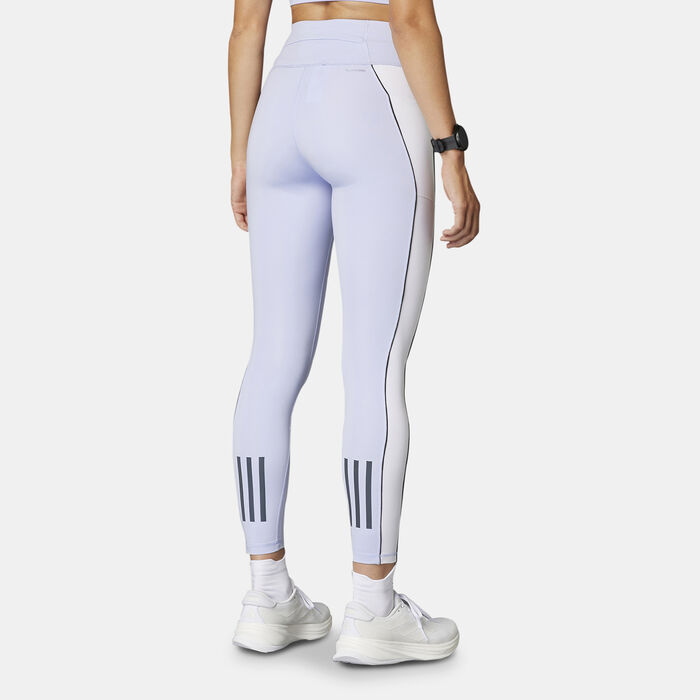 adidas Women's Own the Run Colorblock Leggings Blue adidas Women's Own the Run Colorblock Leggings Blue image number 1
