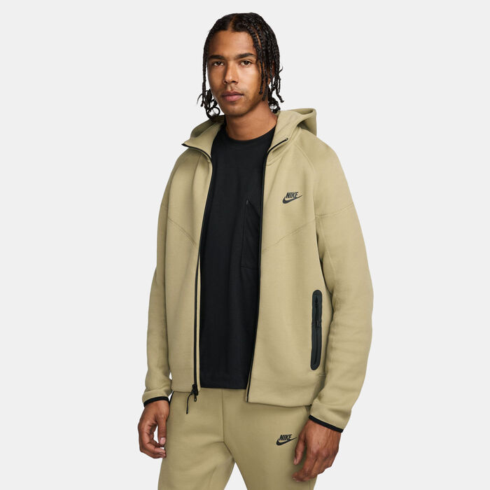Nike Men's Sportswear Tech Fleece Windrunner Full-Zip Hoodie Green Nike Men's Sportswear Tech Fleece Windrunner Full-Zip Hoodie Green image number 0