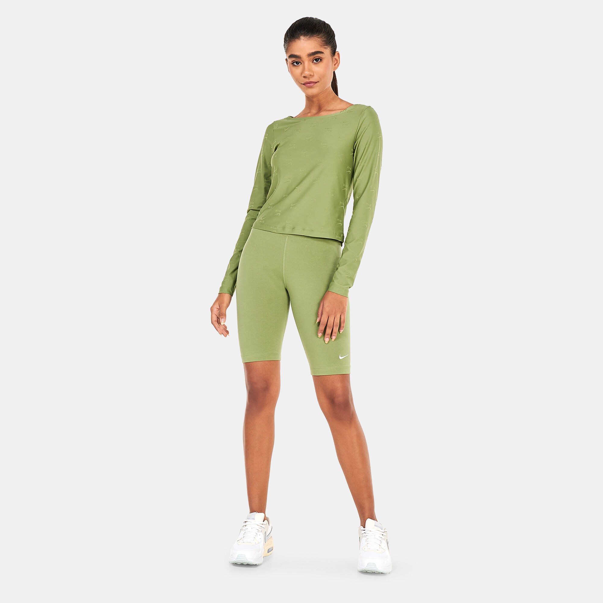 Nike air women's bike shorts yellow top