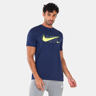 Nike Men's Sportwear Air Print T-Shirt Blue