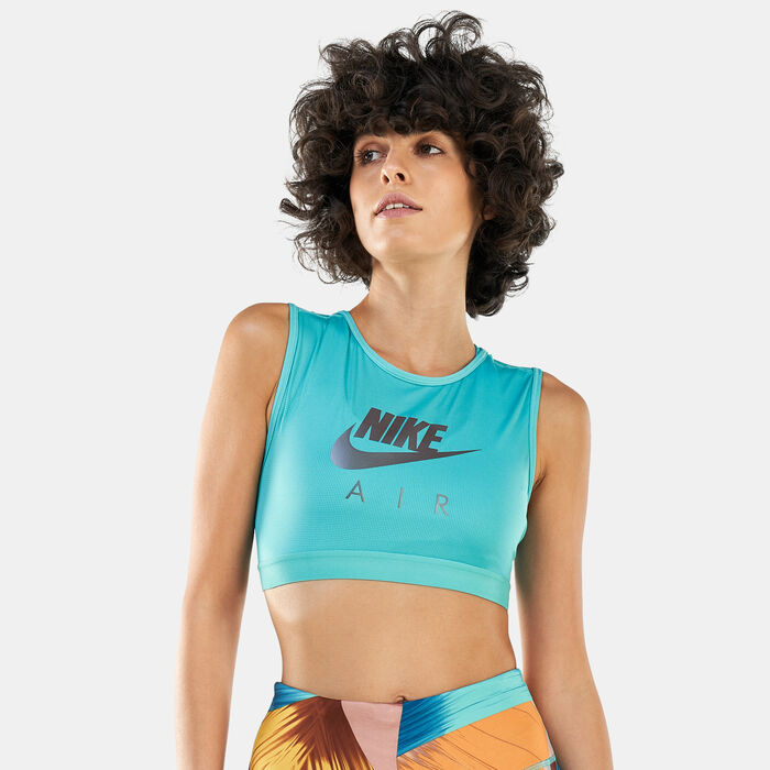 Nike Women's Air Dri-FIT Swoosh Sports Bra Green image number 0