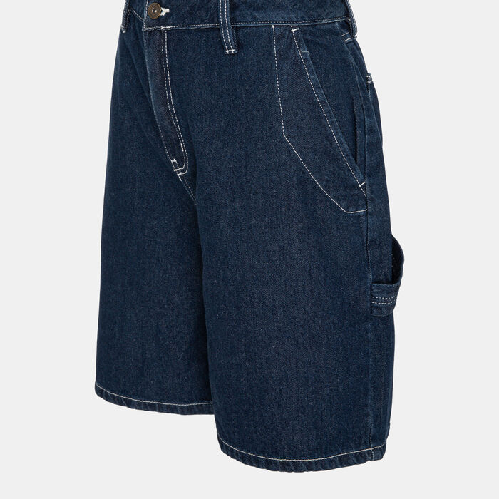 Vans Women's Groundwork Long Denim Shorts Blue image number 2