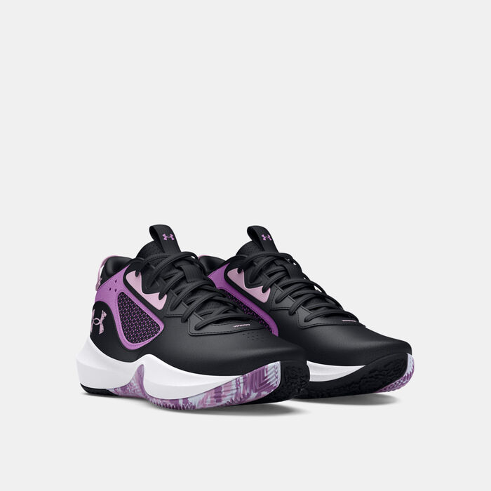 Under Armour Kids' UA Lockdown 6 Basketball Shoes (Older Kids) Black image number 1