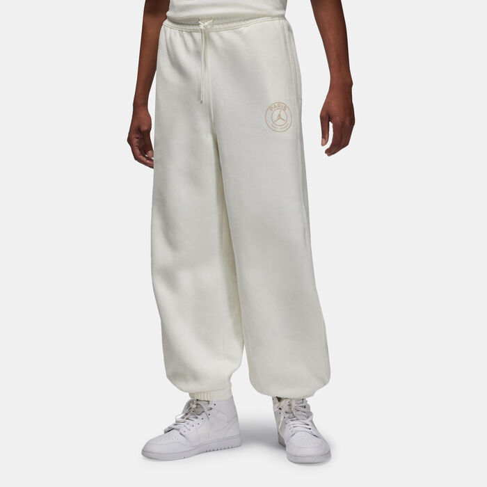 Jordan Men's Paris Saint-Germain Logo Sweatpants Ivory image number 0
