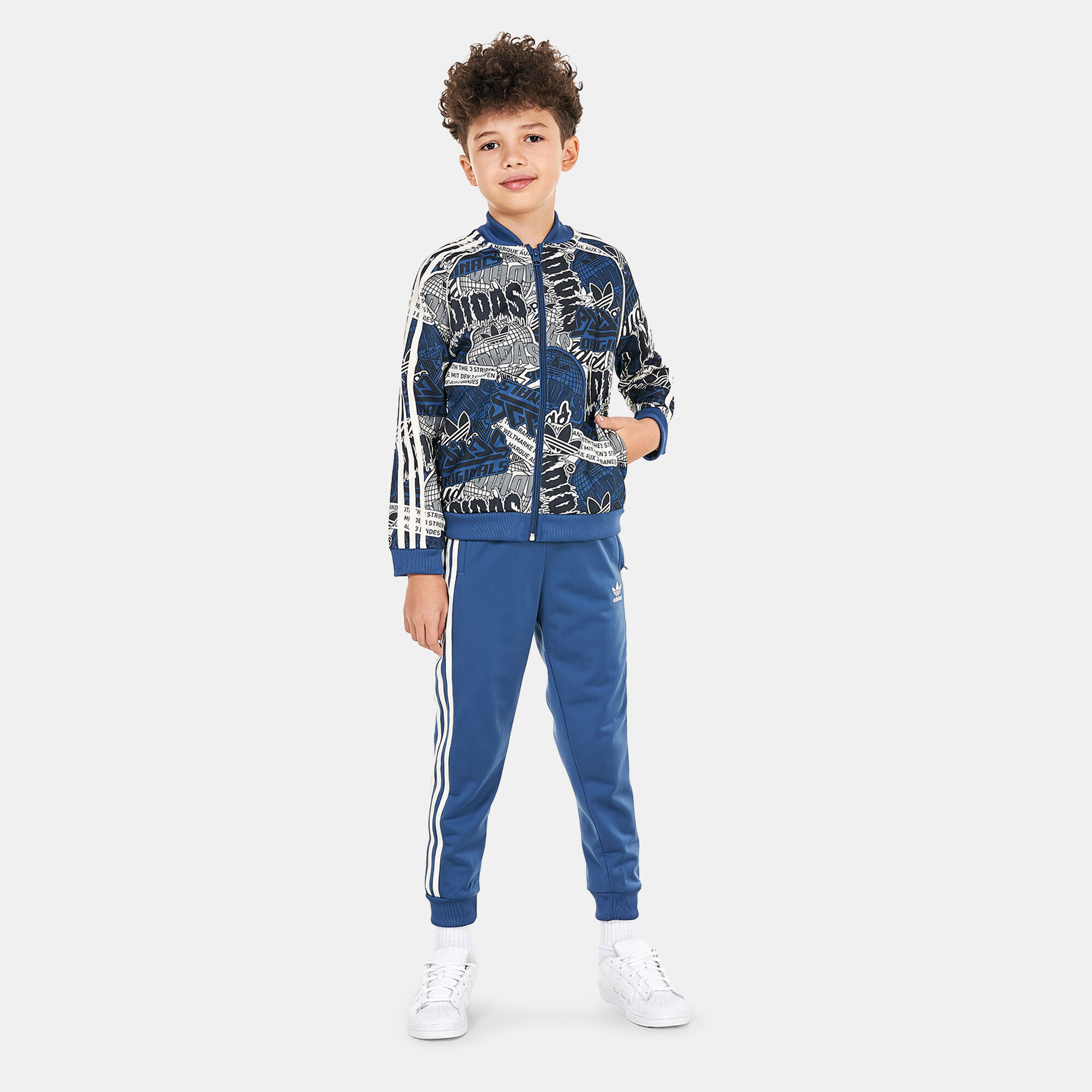 Boys adidas store originals tracksuit