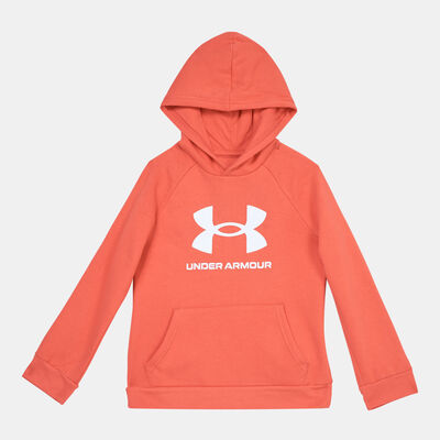 Under Armour Kids' Rival Fleece Big Logo Hoodie Red