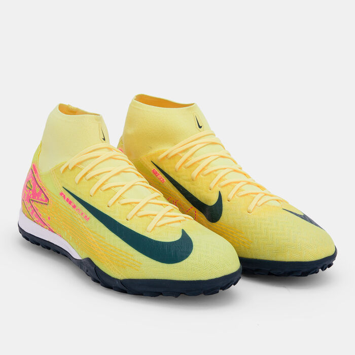 Nike Men's Kylian Mbappe Mercurial Superfly 10 Academy Turf Ground Football Shoes yellow Nike Men's Kylian Mbappe Mercurial Superfly 10 Academy Turf Ground Football Shoes yellow image number 1