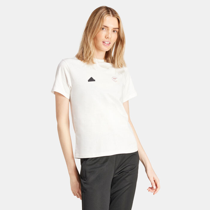adidas Women's House of Tiro Summer Graphic T-Shirt White image number 0