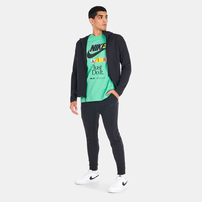 Nike Men's Tech Fleece Lightweight Full-Zip Hooded Jacket Black image number 2