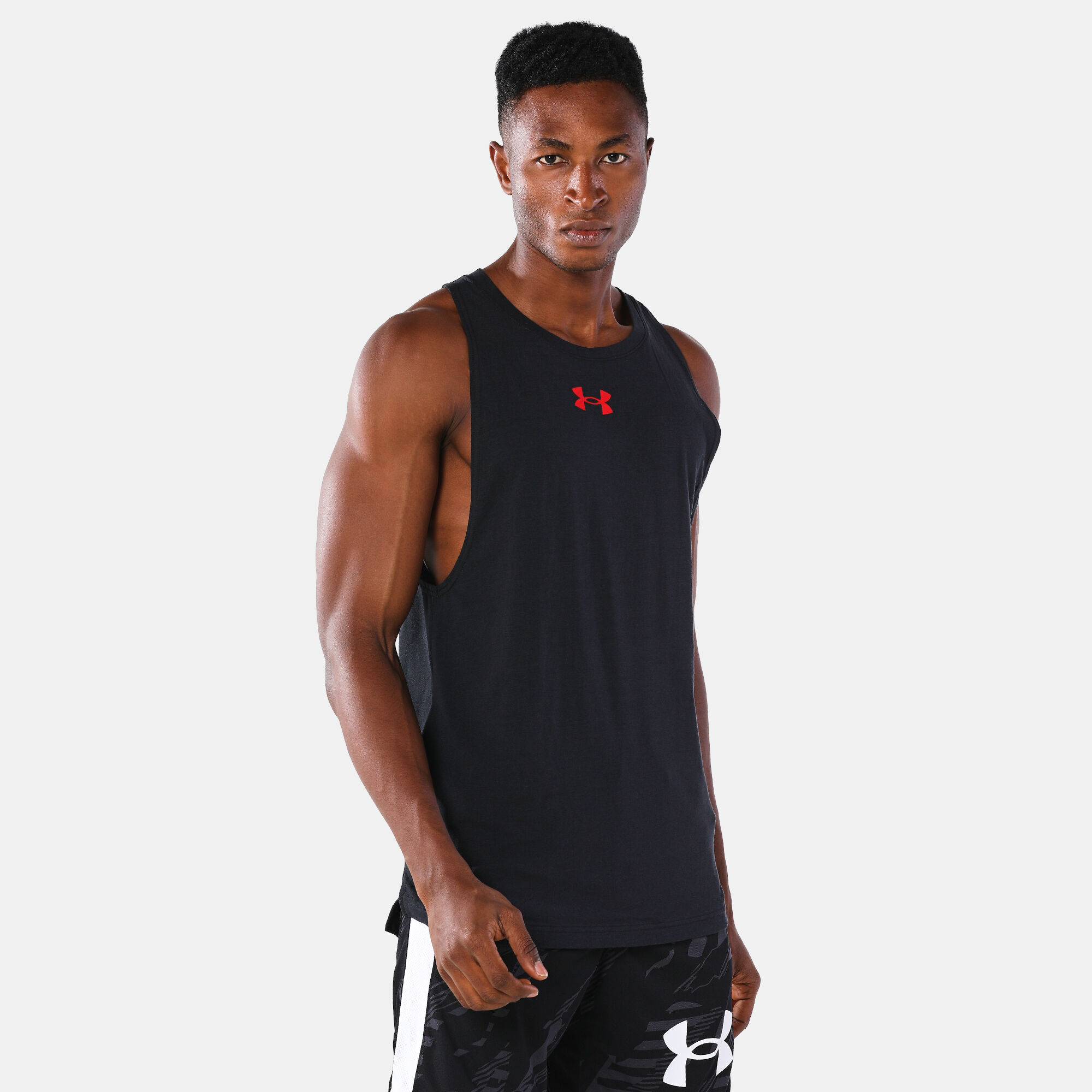Buy Under Armour Men s Baseline Cotton Tank Top Black in KSA SSS