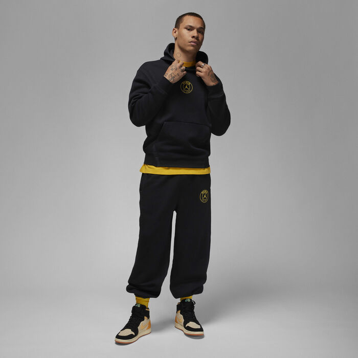 Jordan Men's Paris Saint-Germain Fleece Hoodie Black Jordan Men's Paris Saint-Germain Fleece Hoodie Black image number 7