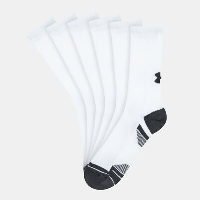 Under Armour Performance Tech Crew Socks (3 Pairs) White