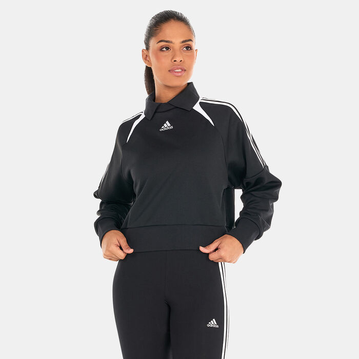 adidas Women's Track Sweatshirt Black image number 0