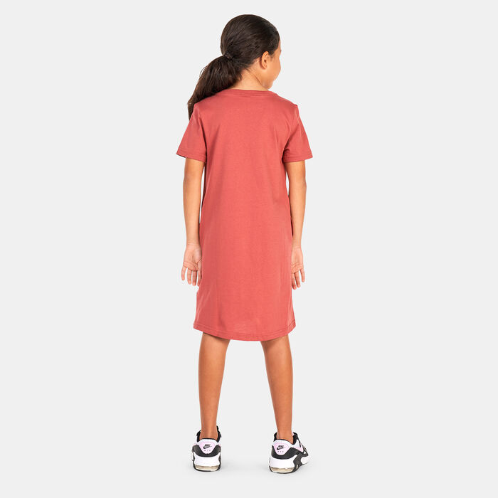 Nike Kids' Sportswear Futura T-Shirt Dress Brown image number 1