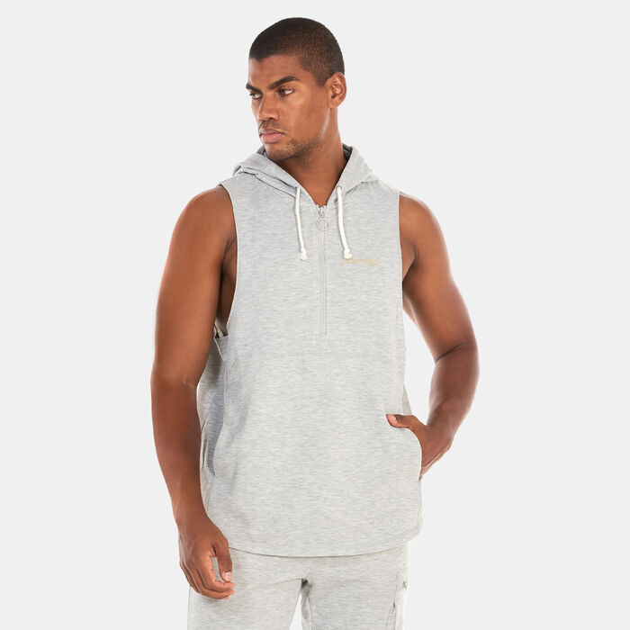 SQUATWOLF Men's Sleeveless Hoodie Black SQUATWOLF Men's Sleeveless Hoodie Black image number 0