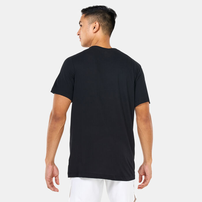 Nike Men's Court Dri-FIT Swoosh Tennis T-Shirt Black Nike Men's Court Dri-FIT Swoosh Tennis T-Shirt Black image number 1