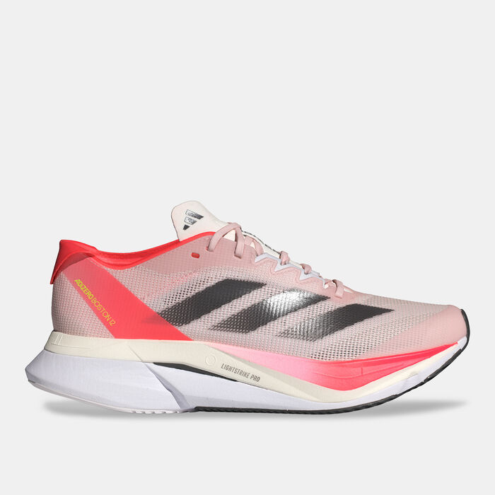 adidas Women's Adizero Boston 12 Running Shoe Orange image number 0