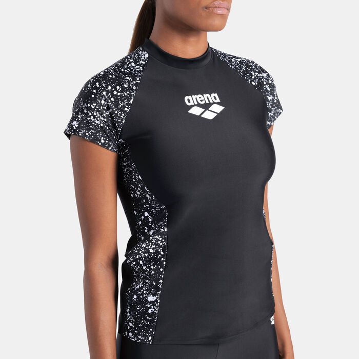 Arena Women's Modesty Swimming Rashguard Black Arena Women's Modesty Swimming Rashguard Black image number 4