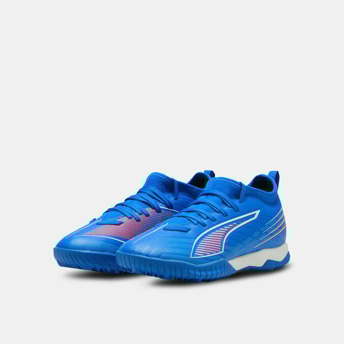 PUMA Kids' ULTRA 6 MATCH Turf Ground Football Shoes Blue PUMA Kids' ULTRA 6 MATCH Turf Ground Football Shoes Blue image number 1