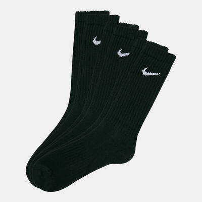 Nike Value Cotton Crew Socks (3 Pack) Black