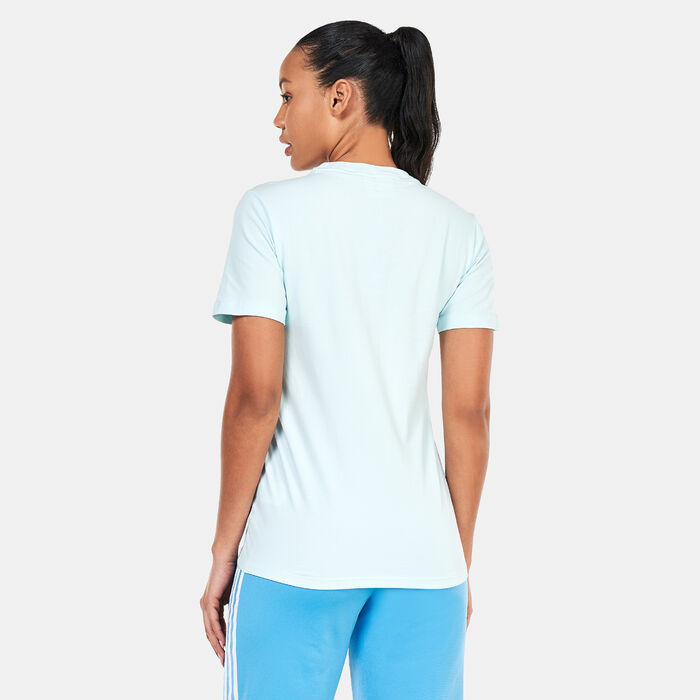 adidas Originals Women's Adicolor Classics Trefoil T-Shirt Blue adidas Originals Women's Adicolor Classics Trefoil T-Shirt Blue image number 1
