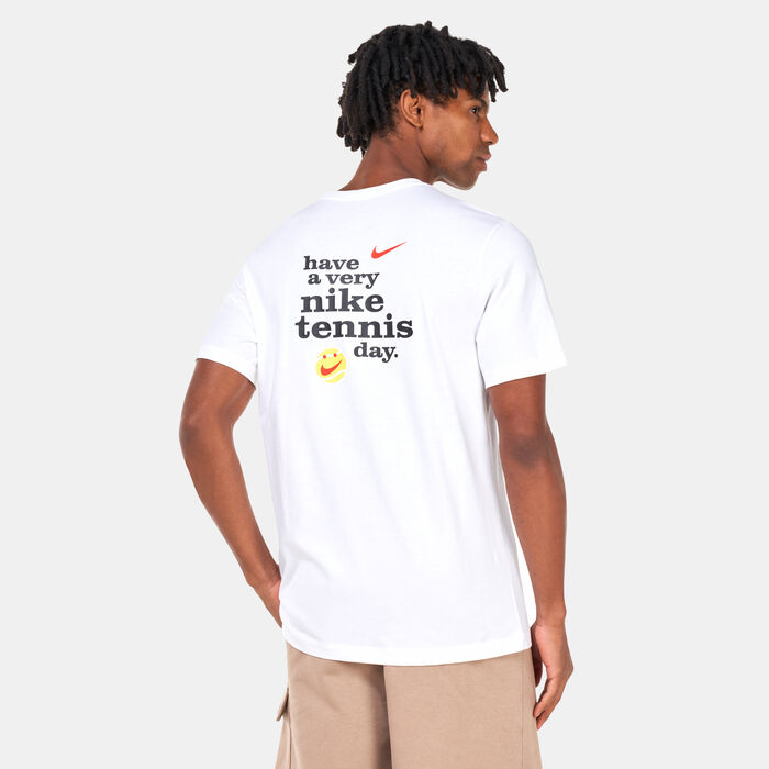 Nike Men's Court Tennis T-Shirt White Nike Men's Court Tennis T-Shirt White image number 1