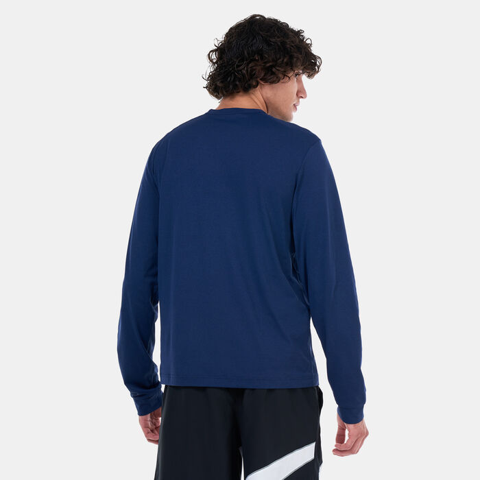 Nike Men's Track Club Dri-FIT Hyverse Running Top Blue image number 1