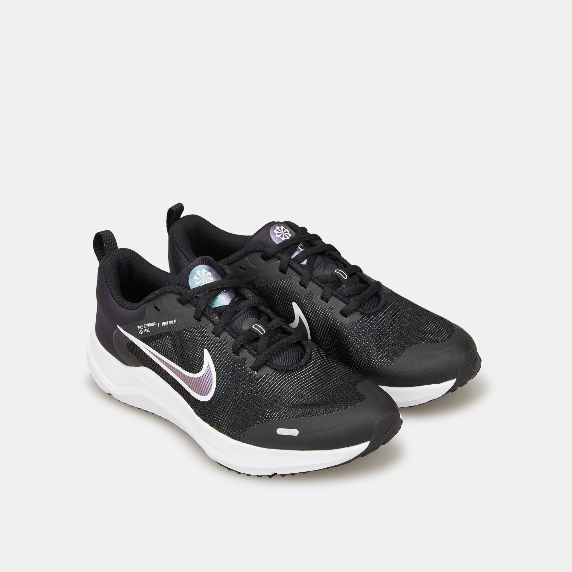 Buy Nike Kids Downshifter 12 Road Running Shoe Older Kids Black
