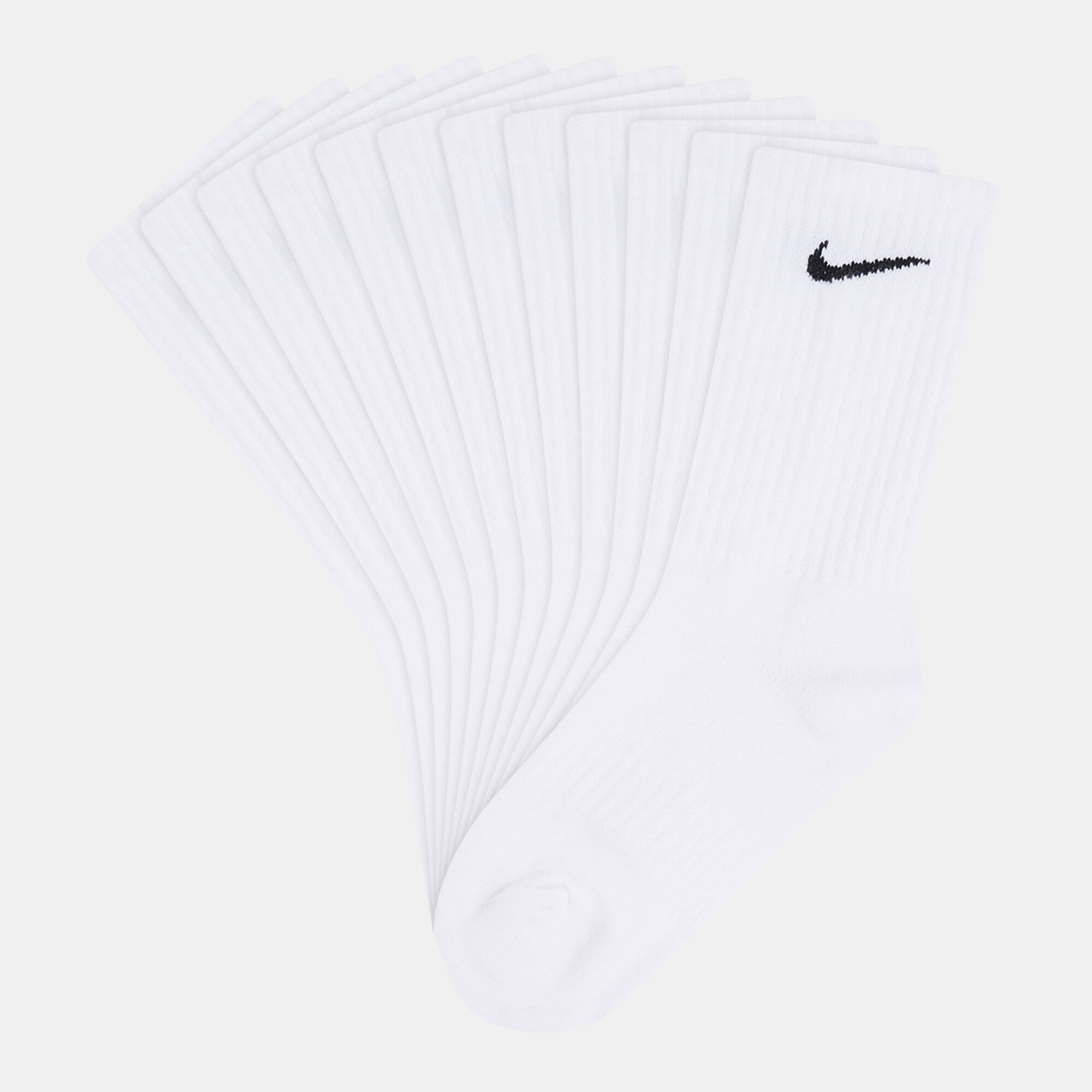 Nike socks plain white best sale