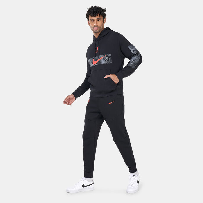 Nike Men's Sportswear Liverpool F.C. Away Tech Fleece Joggers Black Nike Men's Sportswear Liverpool F.C. Away Tech Fleece Joggers Black image number 2
