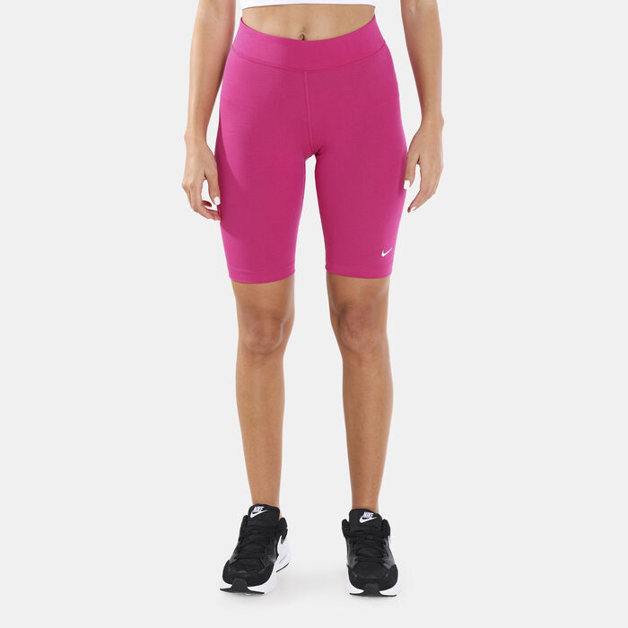 Nike Women's Sportswear Essential Mid-Rise Biker Shorts Pink image number 0