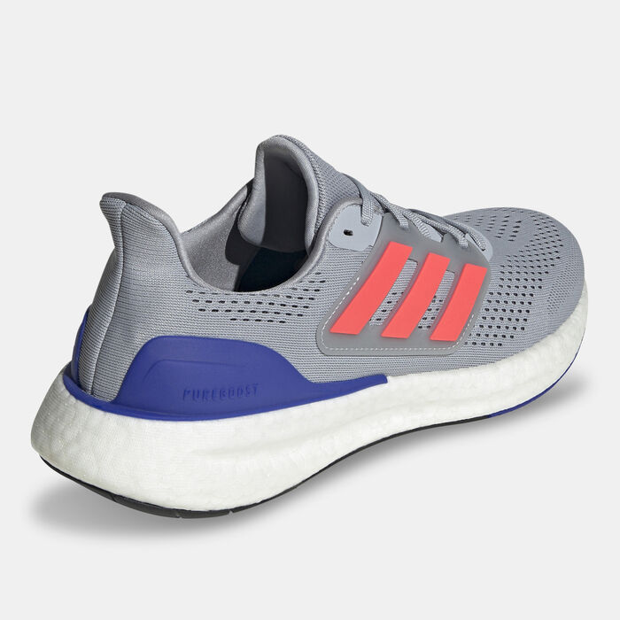 adidas Men's Pureboost 23 Running Shoes Grey adidas Men's Pureboost 23 Running Shoes Grey image number 2