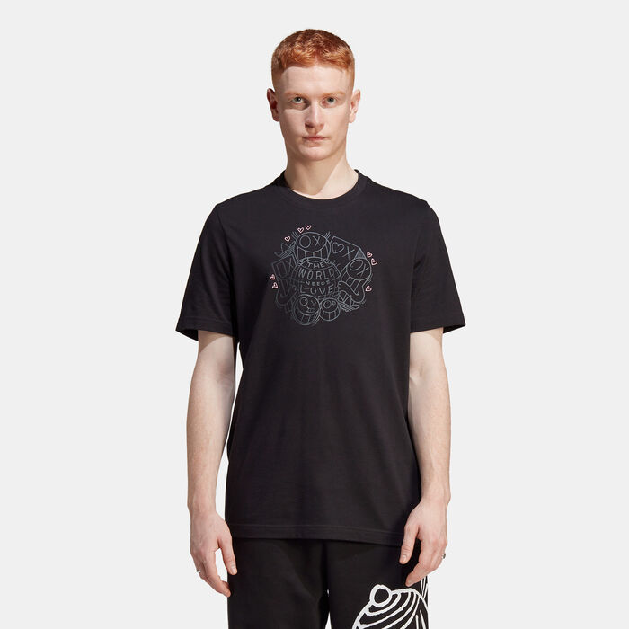 adidas Originals Men's x André Saraiva T-Shirt Black image number 0