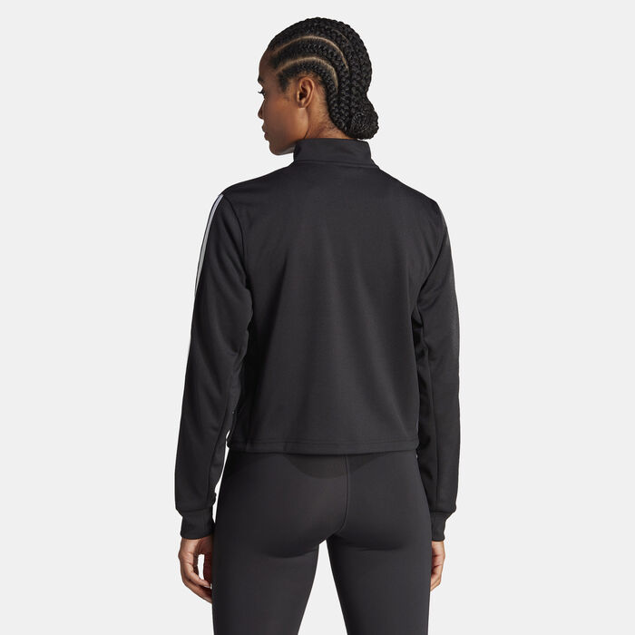 adidas Women's AEROREADY Train Essentials Track Jacket Black adidas Women's AEROREADY Train Essentials Track Jacket Black image number 1
