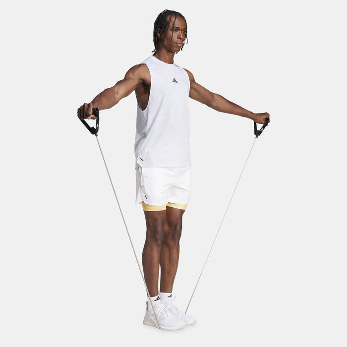 adidas Men's Power Training Tank Top White adidas Men's Power Training Tank Top White image number 2