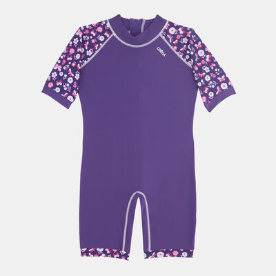 COEGA Kids' Swimming One-Piece Swimsuit Purple