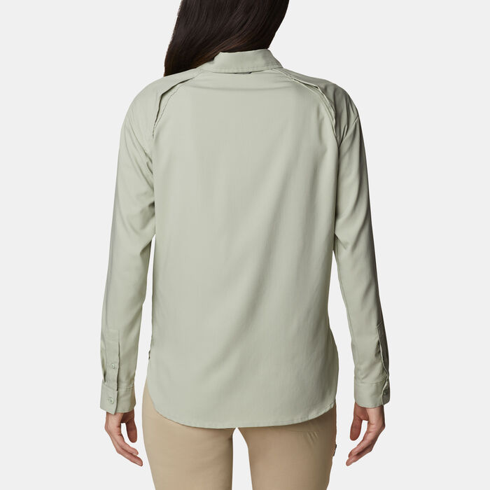 Columbia Women's Silver Ridge Utility Hiking Shirt Green Columbia Women's Silver Ridge Utility Hiking Shirt Green image number 1