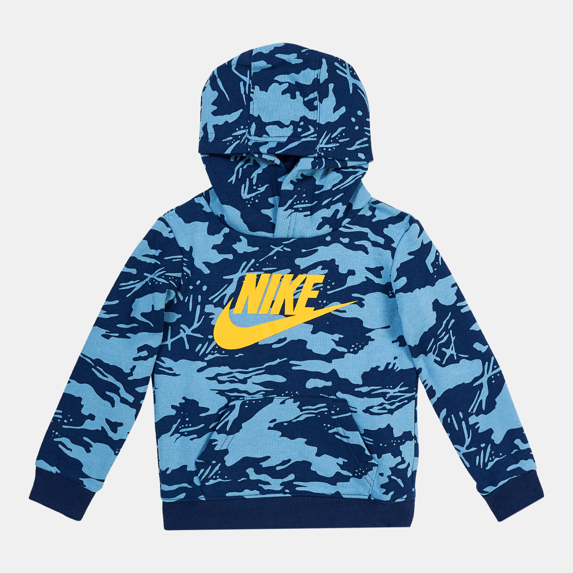 Kids Sportswear Club Camo Fleece Hoodie Blue Nike in KSA SSS