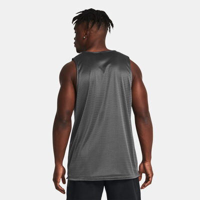 Under Armour Men's Zone Reversible Basketball Top Grey