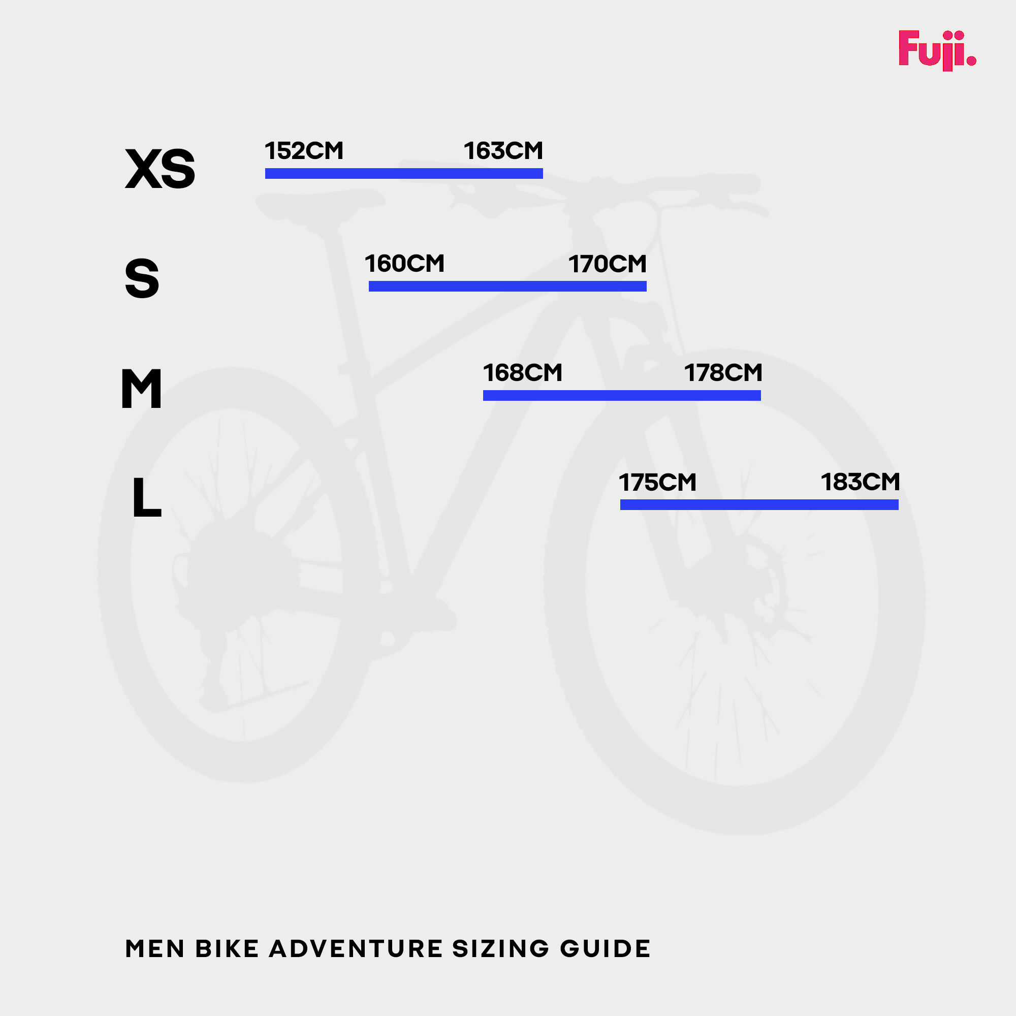 Fuji absolute bike size chart online
