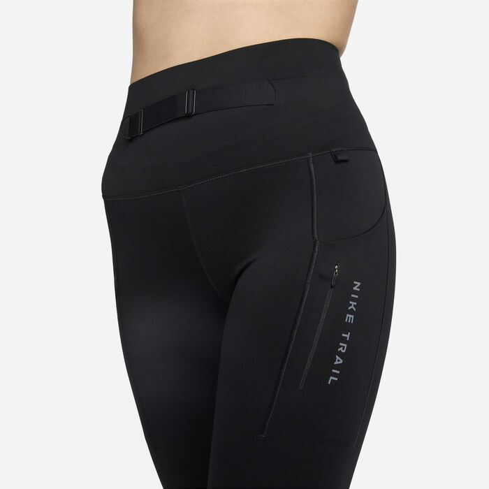 Nike Women's Trail Go 7/8 Running Leggings Black Nike Women's Trail Go 7/8 Running Leggings Black image number 3