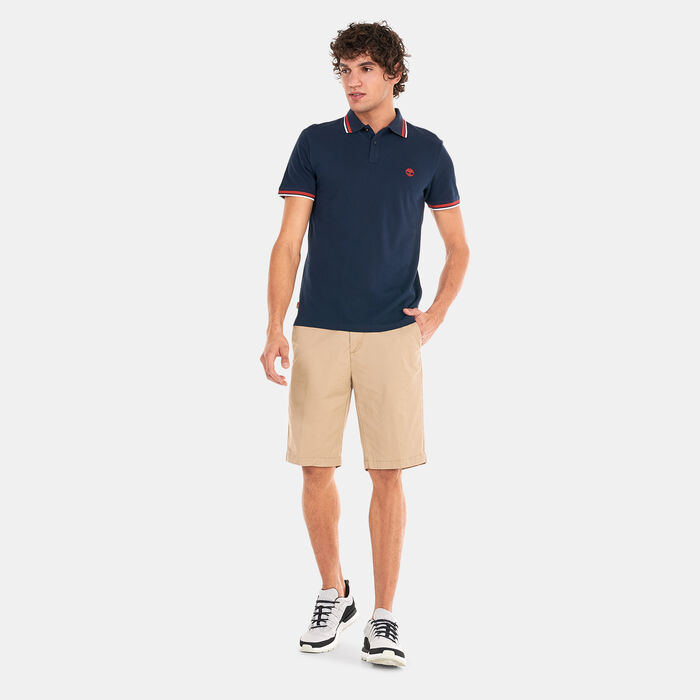 Timberland Men's Millers River Tipped Polo Shirt Blue Timberland Men's Millers River Tipped Polo Shirt Blue image number 2